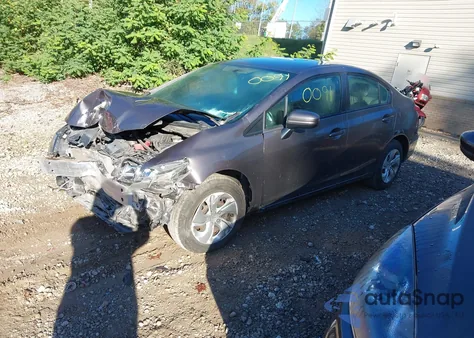 2015 Honda Civic Lx из США, поврежденный, VIN 19XFB2F51FE250091